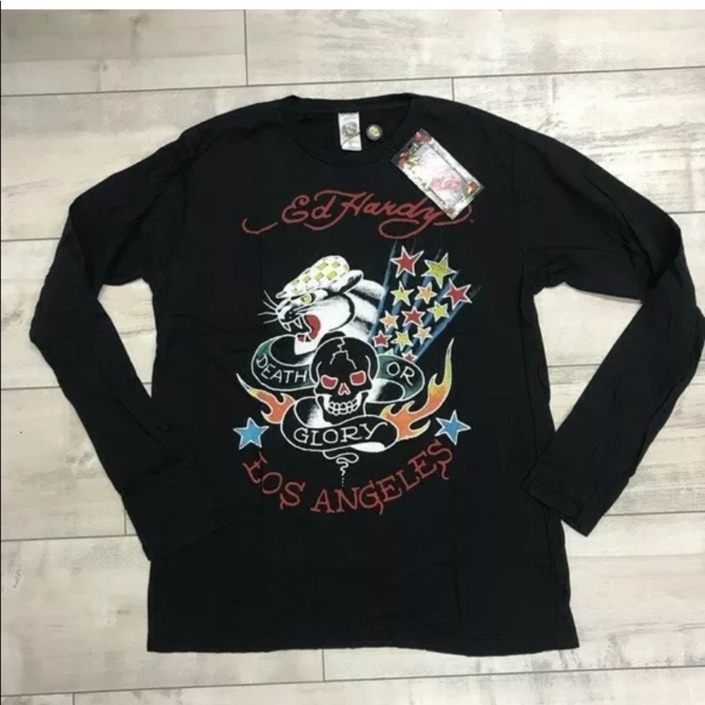 Ed Hardy Death or Glory Long Sleeve NWT